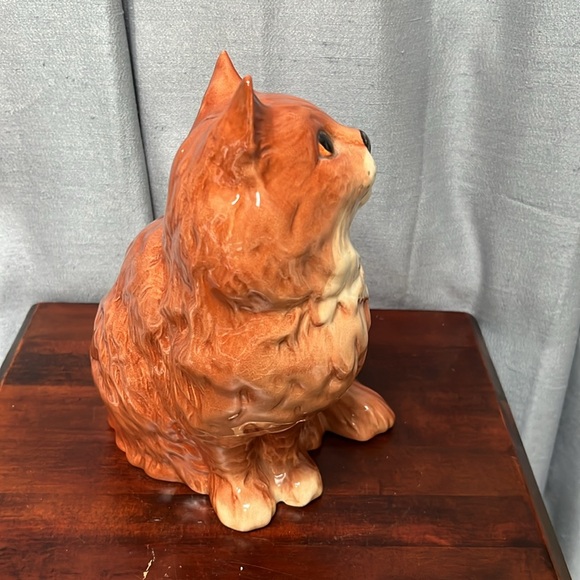 LARGE Beswick Seated Ginger Persian Cat Figurine Made in England #1867 - Picture 5 of 16